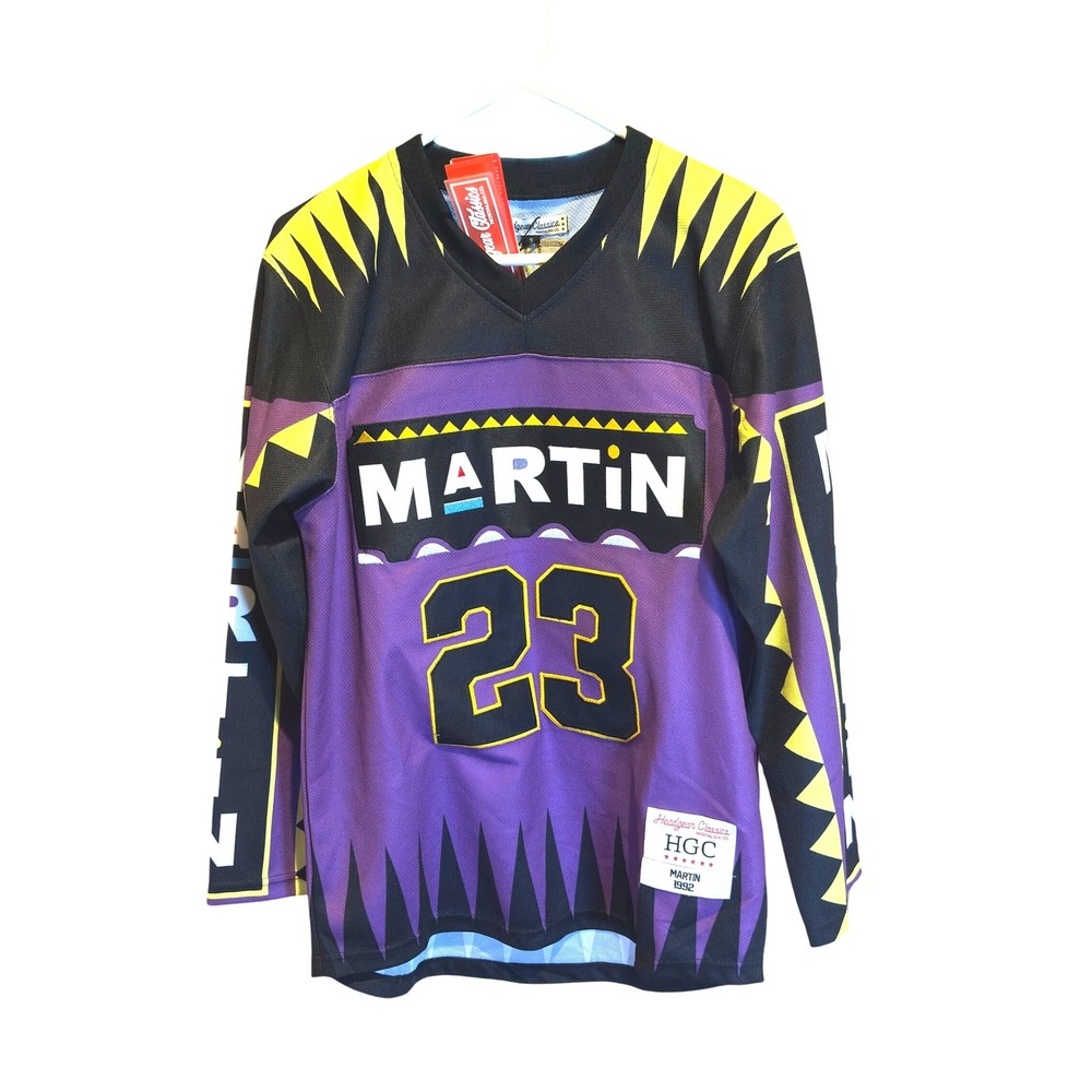 MARTIN TV Show Purple‎ Tribal Hockey Jersey #23 Payne Headgear Classics NWT